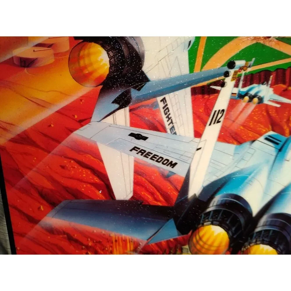 Operation Thunder Pinball Game TRANSLITE Art Sheet 1992 Original NOS